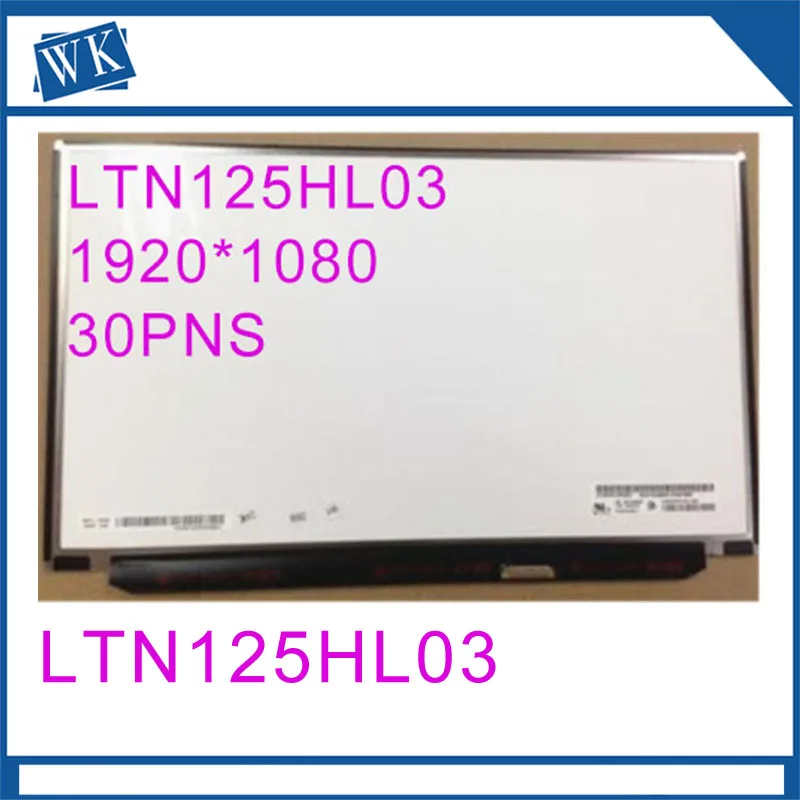 

Original 12.5 INCH Laptop LCD LED Screen for LENOVO X240 X250 LTN125HL03 ips LED SCREEN DISPLAY 30pin 1920*1080