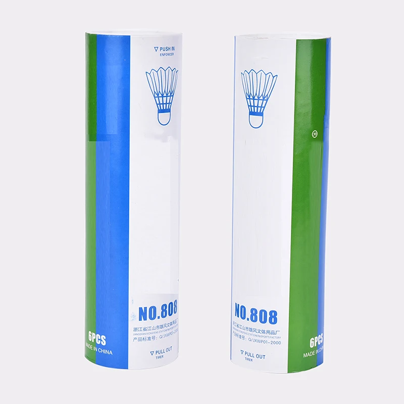 Profesional bádminton Ball 6 unids PCs Nylon Shuttlecocks deportes al aire libre práctica accesorios Durable bádminton Shuttlecock Nylon