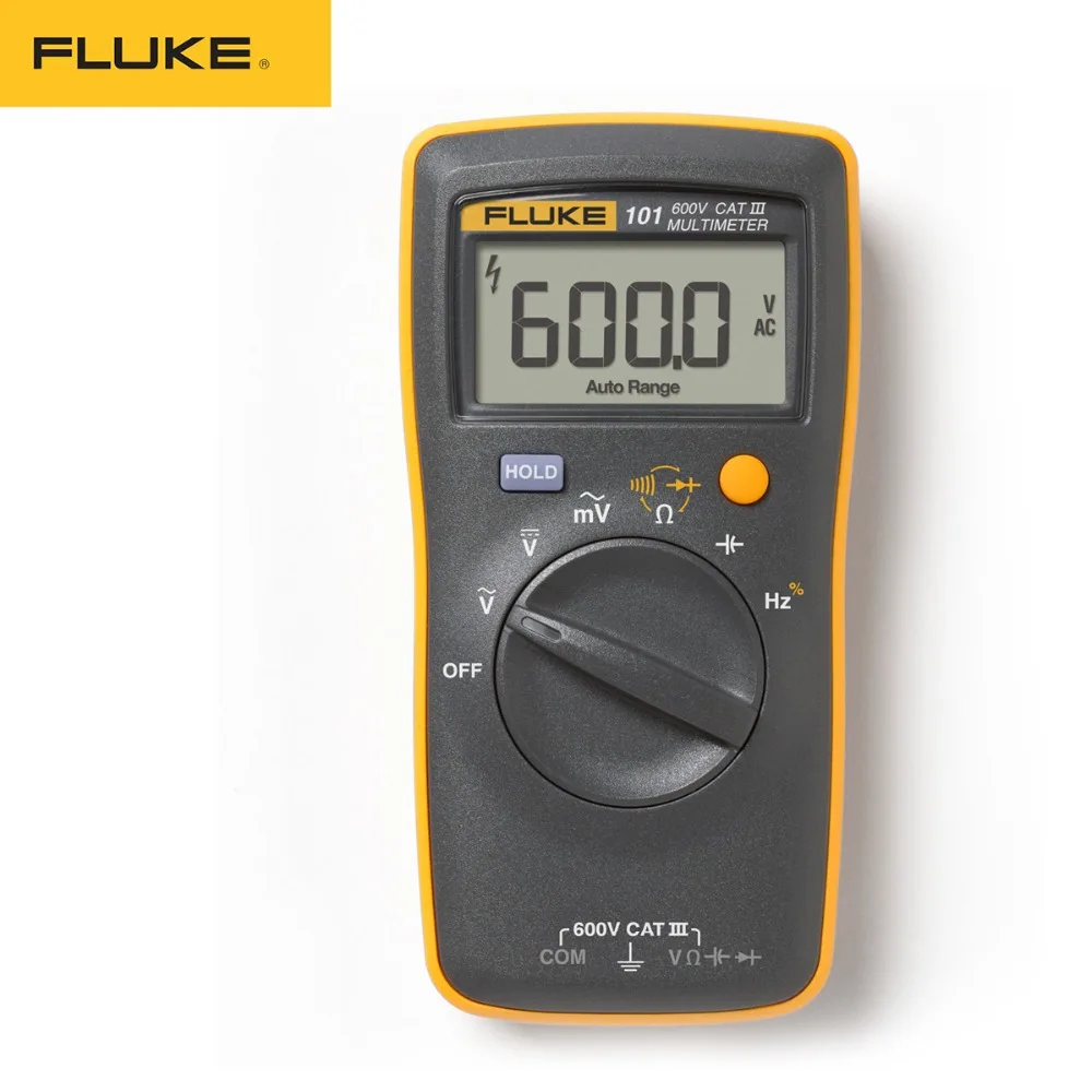 Fluke 101 Mini Digital Multimeter auto range for AC/DC Voltage