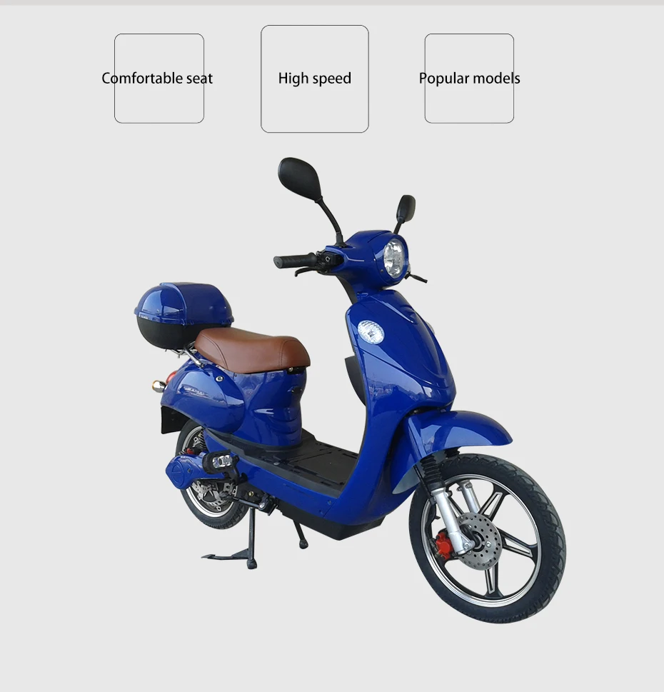 Top Electric Scooter Electric motor Motorcycle Electric Bike For Man Standard Type Made In Aluminum Alloy Frame With One/Two Seat CE 2