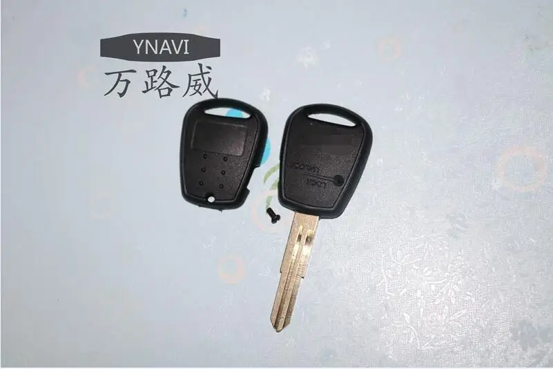 

YNAVI 1pcs Car Key Cover With Side One Button Fob Replcement Blank Case For Hyundai Accent With Uncut Left Blade Free Shipping