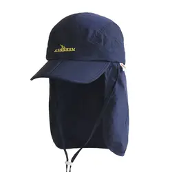 Для мужчин и женская летняя обувь Защита от Солнца Открытый быстросохнущие солнцезащитный козырек hat Рыбалка cap