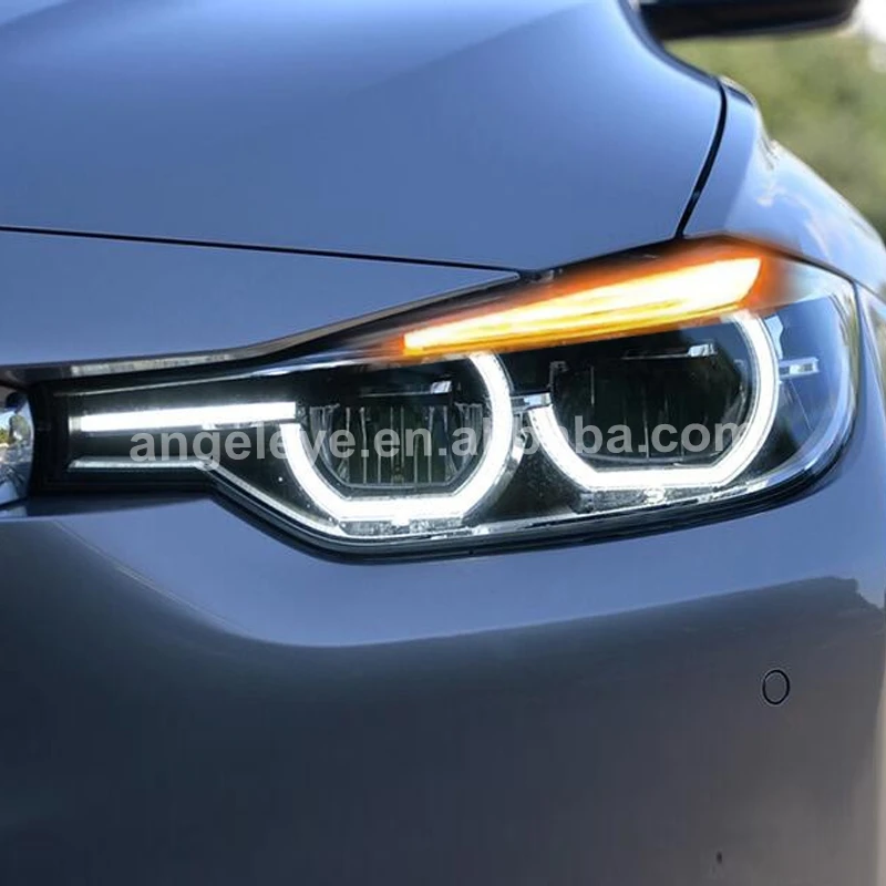 Светодиодный Ангельские глазки фары для BMW F30 F35 318 320 325 328 330 335 2013 2015 год SN v2|Фара