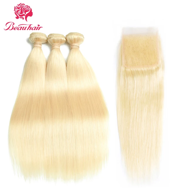 Best Price Beau Hair Honey Blonde Malaysian Straight Hair 3 Bundles With Closure Non Remy Human Hair Extension 100% Platinum Human Hair Best Price Beau Hair Honey Blonde Malaysian Straight Hair 3 Bundles With Closure Non Remy Human Hair Extension 100% Platinum Human Hair