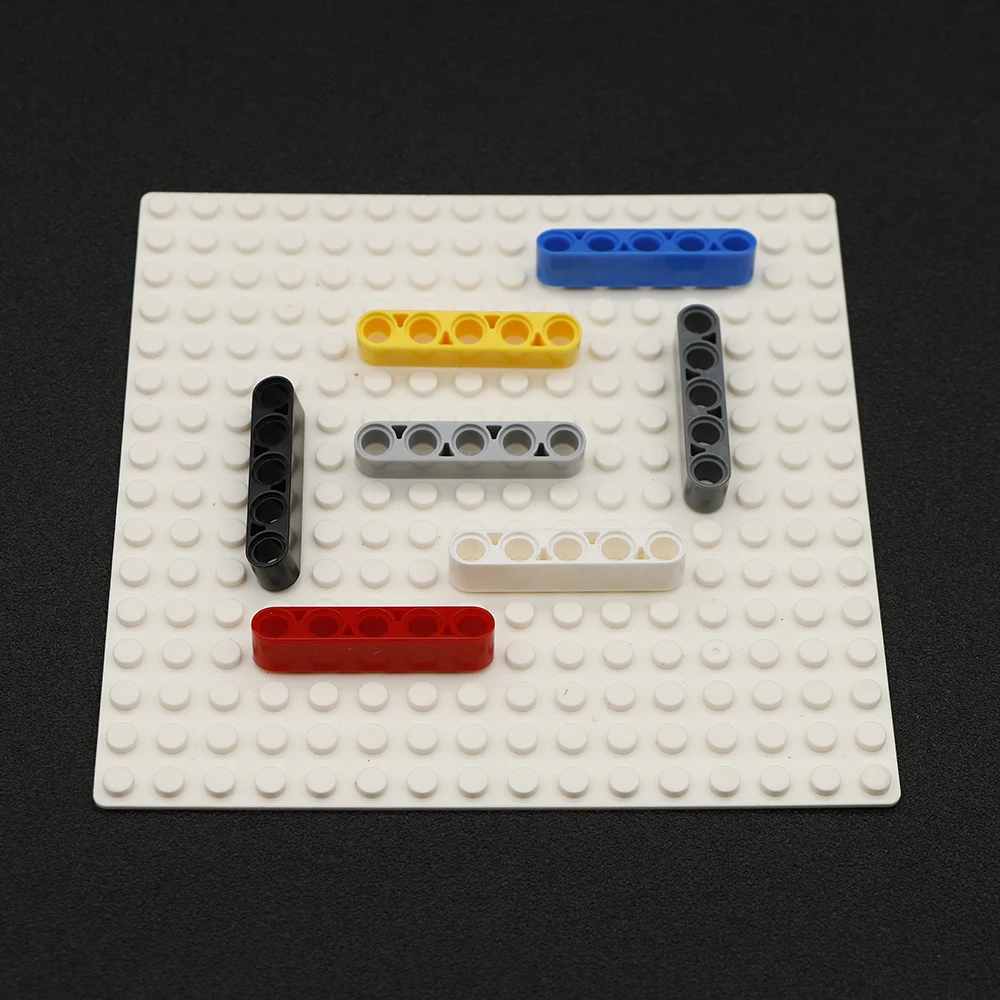 100 шт кубики MOC Technic parts Liftarm 1x5 толстый пучок малыш Сделай Сам обучающая игрушка