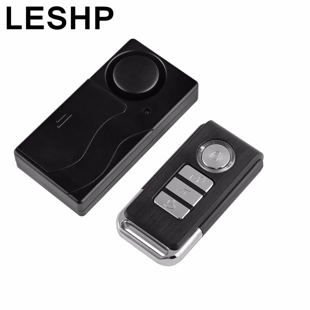 

LESHP 105dB Wireless Remote Control Door Vibration Alarm Sensor Door Window Home Security Sensor Detector with Remote Control