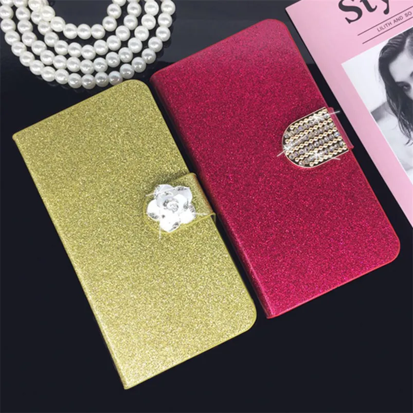 

Flip Phone Case Cover for ZTE Blade Z10 Z 10 A512 Original Rhinestone Cases Bling Fundas Diamond Coque Glitter Capa Card Holder