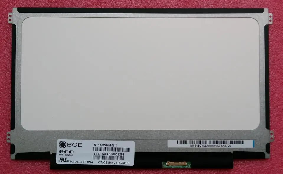 

Free shipping N116BGE-EA2 E42 E32 B116XTN01.0 N116BGE-E32 M116NWR1 R7 30PINs Left+right ears NEW LED SLIM Display Laptop Screen