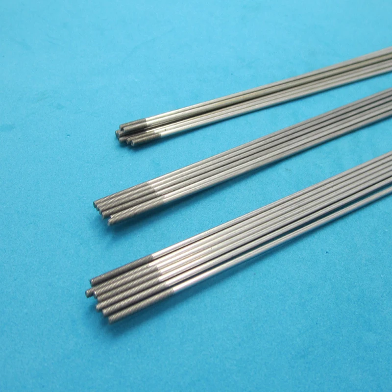 

10PCS/Lot M2 Stainless Steel Servo Pull Rod Diameter 2mm Metal Rudder Rod Connecting Rod Length 150/200/250/300mm for RC Boat