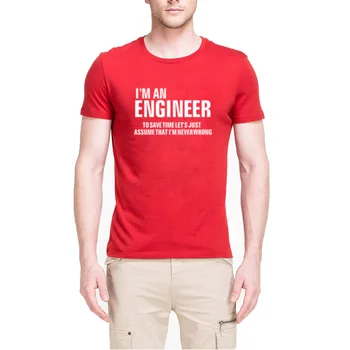 

Loo Show Mens I AM AN ENGINEER Funny Casual Graphic T-Shirts Men Tee