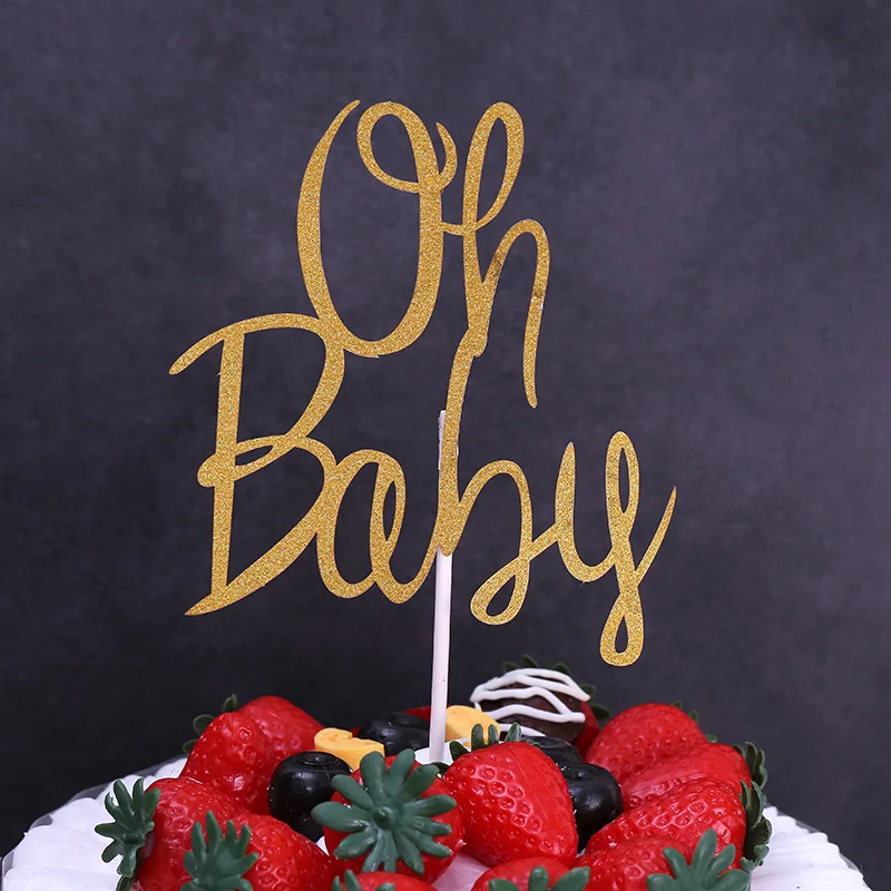 Golden Crystal One Cake Topper 1st Anniversaire Anniversaire Cake Topper Décoration