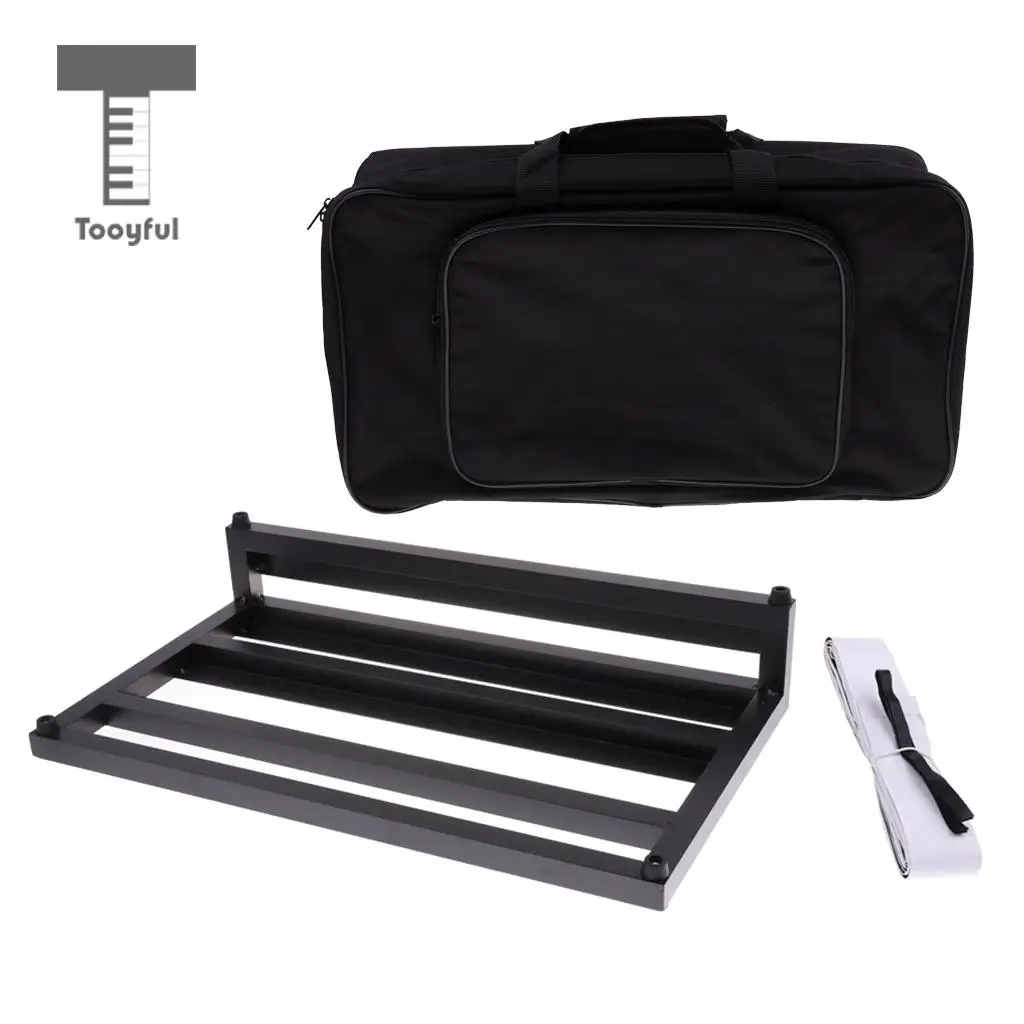 Portable Aluminum Guitar Effect Pedalboard with Gig Bag for Guitar Parts Accessories