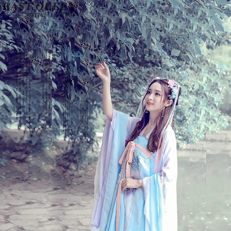

Wholesale Chinese folk dance national dance costume brocade women's classical hanfu costume cosplay clothing AA2555 YQ
