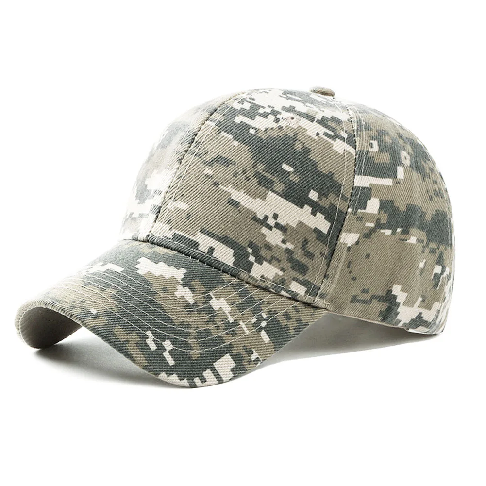 

Men's Camo Baseball Cap Adjustable Fishing Cap Women Outdoor Camouflage Jungle Hat Airsoft Hiking unisex Casquette Hats