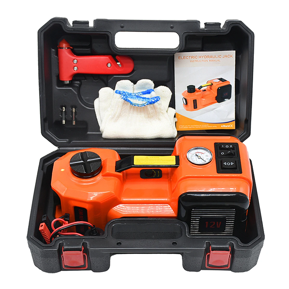 

Universal 3 IN 1 Muti-function Electric Hydraulic Floor Jack LED Flashlight Tool set for Car Repair Tools