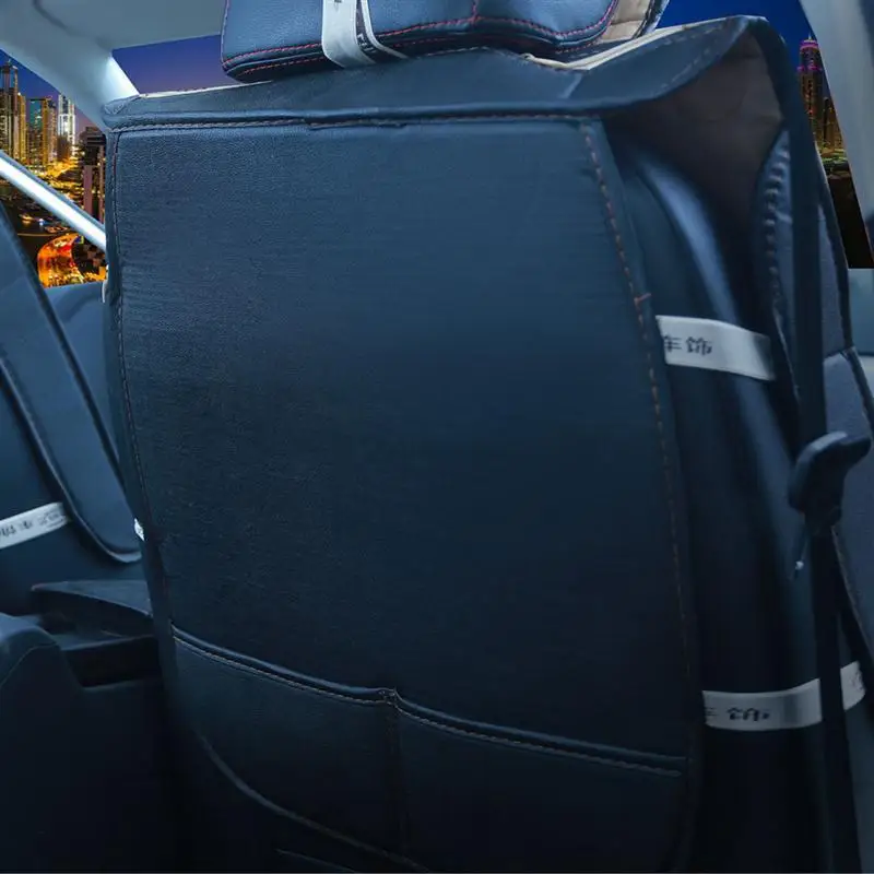 VORCOOL 1PC High Grade Leather Ice Silk Car Front Seat Cover Universal Fit Breathable Car Seat Cover