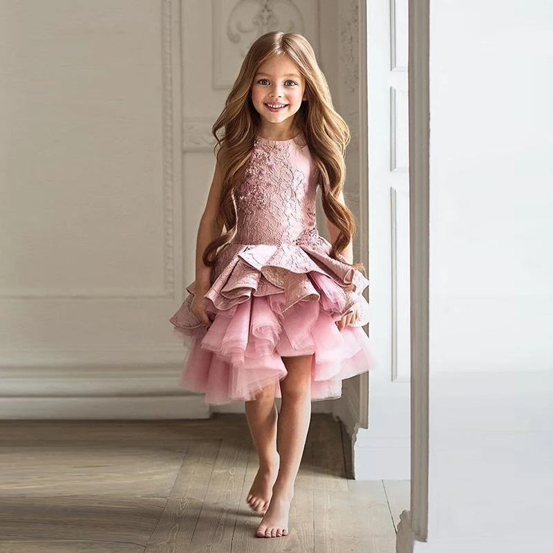 Kinderen pageant party baljurk meisjes jurk kostuum dames vestido