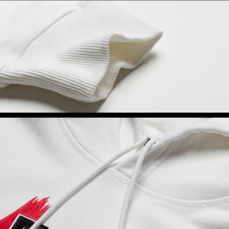 Imprimé Manches À trousers trousers Haute White Blcak White Sweat 2018 sweater Rue Vêtements Casual Sweater Mode Blcak Lettres Respirant Longues Neuf Qualité De Hommes Capuche 1OYYqFwvx