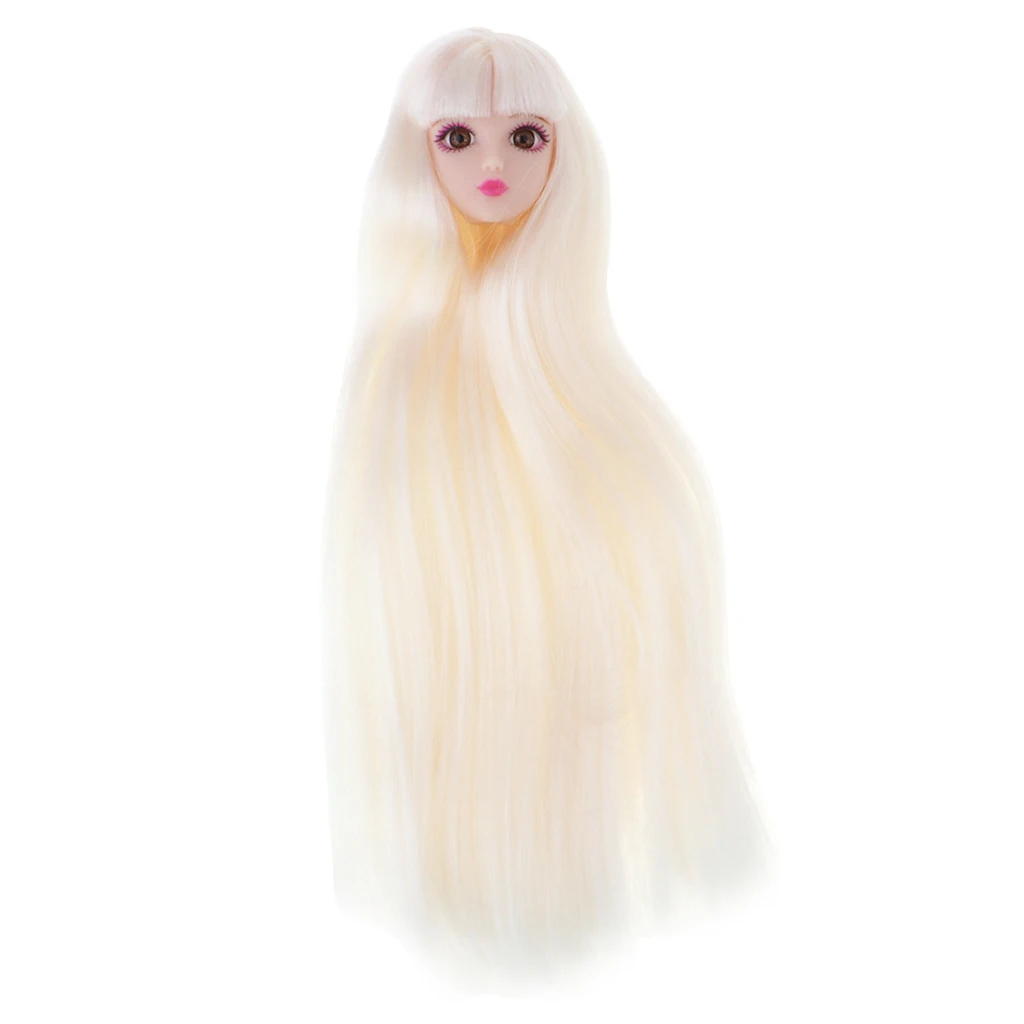 1/6 BJD Head Sculpt Mold With Makeup Facial White Hair Kit Female Figures Custom Parts for Kurhn for DOD DIY Custom Accessory