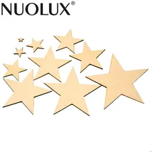 25 шт. толстые Звезды формы деревянные украшения свадьба партия поставок пользу украшения дома для поделок