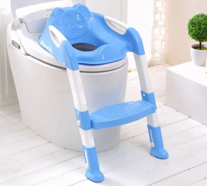 

2017 New Baby Children Kids Boys Girls Potty Seat With Ladder Cover Toilet Folding Chair Pee Training Urinal Seating Potties
