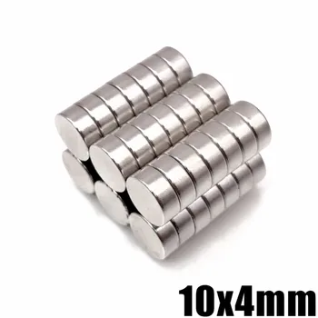 

100Pcs 10x4mm Neodymium Magnet N35 Small Round Super Powerful Magnetic 10*4mm Magnets Disc For Craft Permanent NdFeB 10mm x 4mm