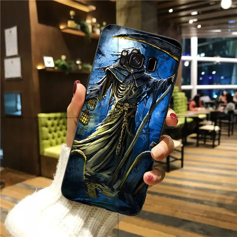 Babaite Grim Reaper Череп Скелет популярный дизайн чехол для GALAXY s7 edge s8 plus s9 plus s5 s6 edge - Цвет: A10