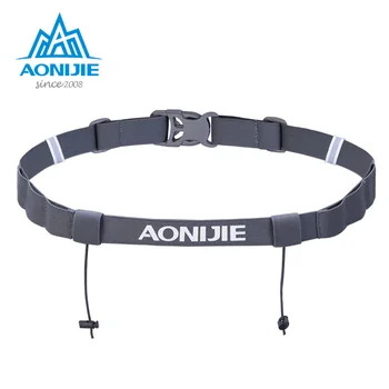 

AONIJIE Triathlon Race Number Belt Running Bib Holder for Marathon Cycling Elastic Adjustable Multifunction with 6 Gel Loops