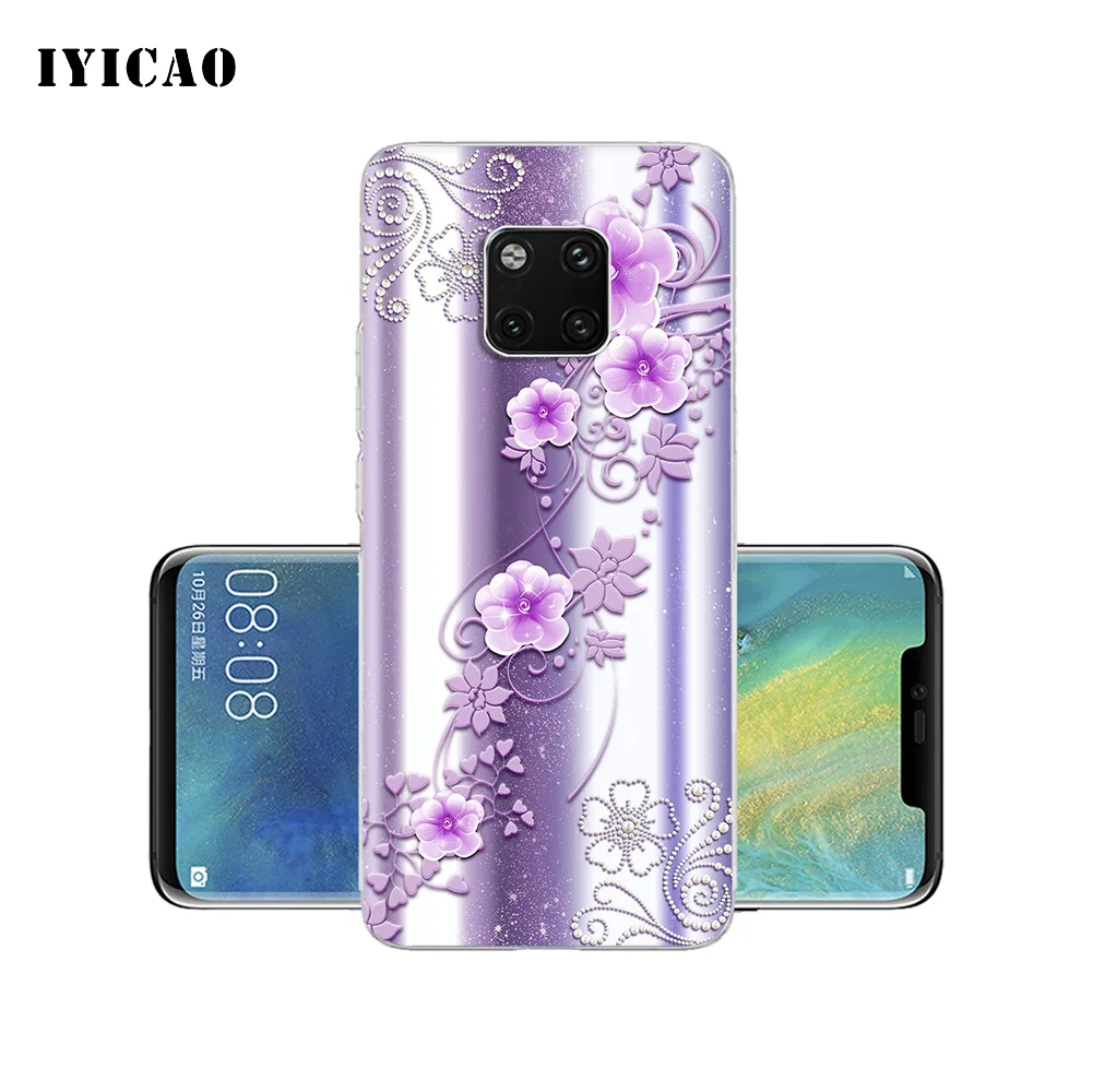 IYICAO Мягкий силиконовый чехол для телефона Huawei Mate 10 20 Lite Pro Nova 2 2i 3 3i 4 из ТПУ со