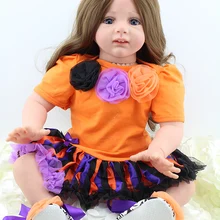 Реалистичные Новорожденные кукла Симпатичные мягкие силиконовые фридолин Reborn малышей игрушки куклы с платье Christimas подарки на день рождения