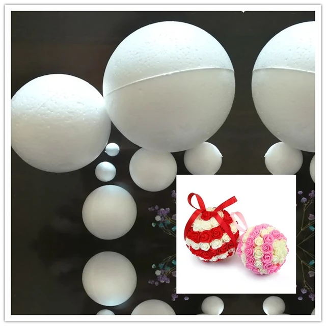 10/50/100PCS DIY Round Styrofoam Balls Christmas Ball White Modelling Polystyrene  Foam Craft Balls Christmas Decorations Wedding - AliExpress