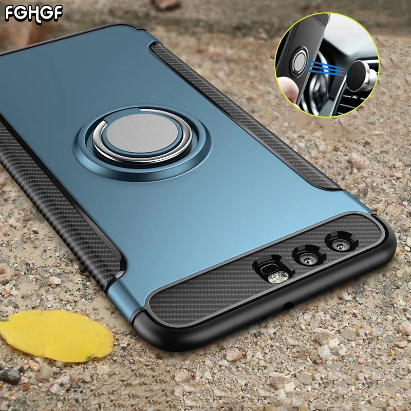 

FGHGF Soft Ring armor Case For Huawei Honor 8X Max 7x Case For Huawei Honor 10 9 Lite Cover For Honor View 10 Shell Back Fundas