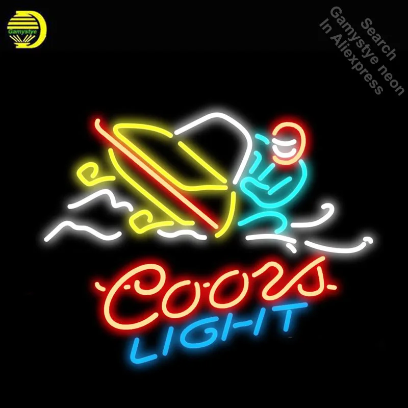 Neon Signs for Coors Light Snowmobile Iconic Sign Neon