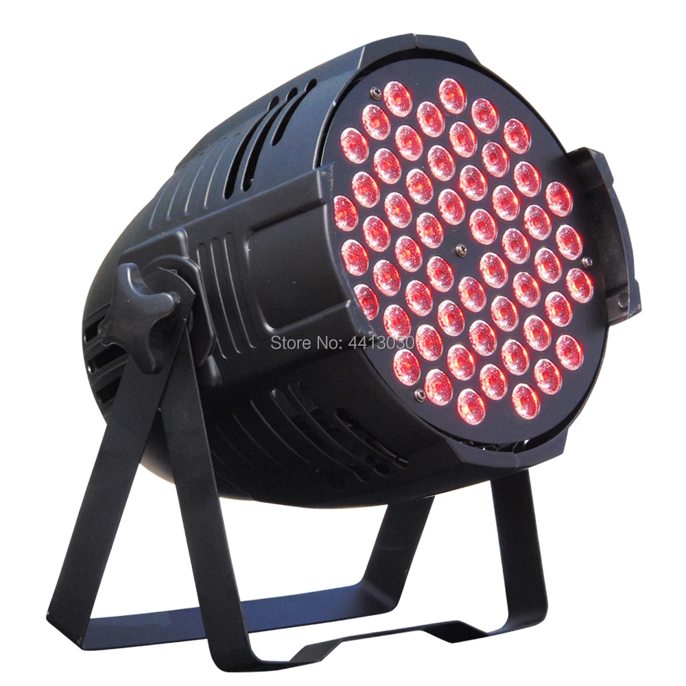 الألومنيوم LED الاسمية 54x3 W RGB 3in1 LED الاسمية يمكن الاسمية 64 led أضواء dj العارض غسل الإضاءة المرحلة الإضاءة