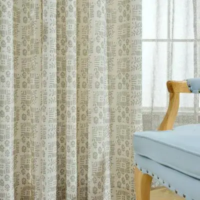 Slow Soul зеленый серый рис Синий Sen современная ткань простое затенение занавески шторы из Шотландской клетчатой материи для гостиной спальни кухонные занавески - Цвет: cloth1