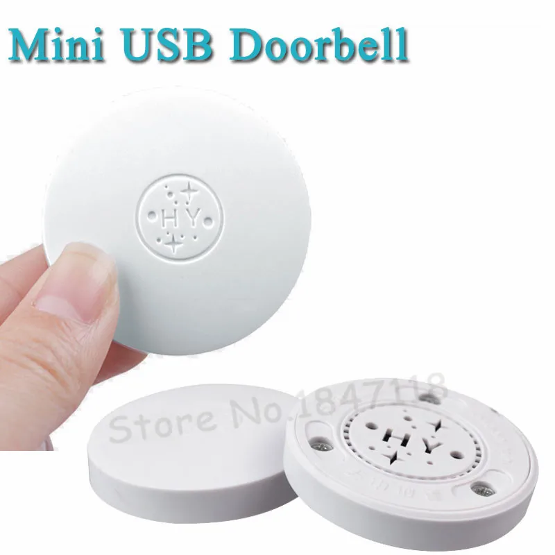 

2017 New US Plug-in Small Mini USB Wireless Door bell Waterproof Led Flashing Light Electronic Doorbell With Touch Sensor Button