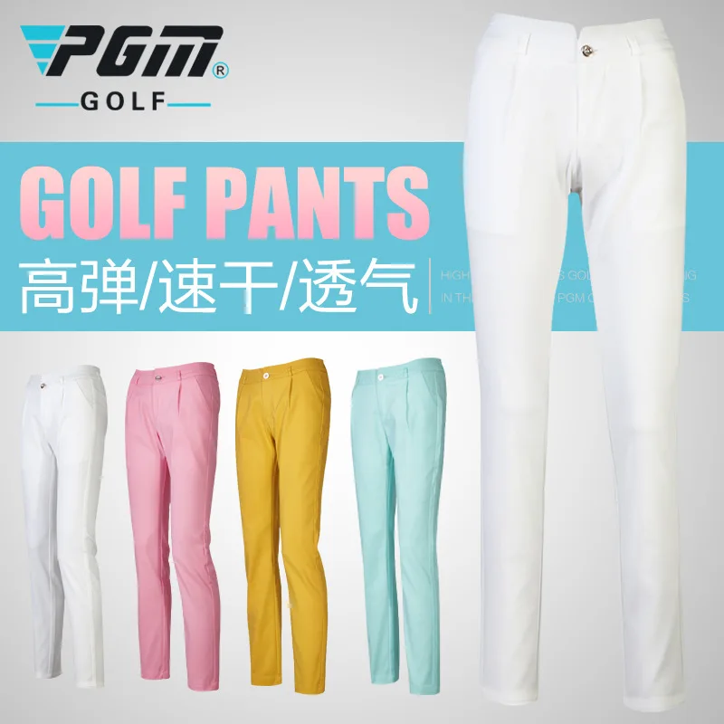 Empfohlen 8OYhm The new PGM womens pants candy color high velocity air dry golf pants sports trousers freeshipping