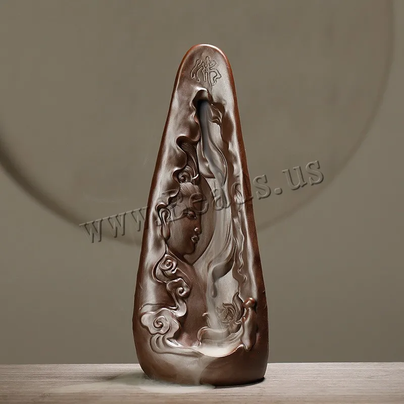 

Creative Buddha Backflow Incense Burner Zen Incense Holder Smoke Waterfall Incense Holder Censer Use In Home Office Teahouse