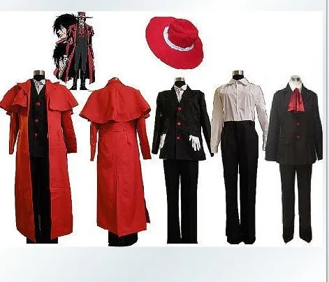 

Hellsing Alucard Cosplay Costume Set Vampire Hunter Made Any Size