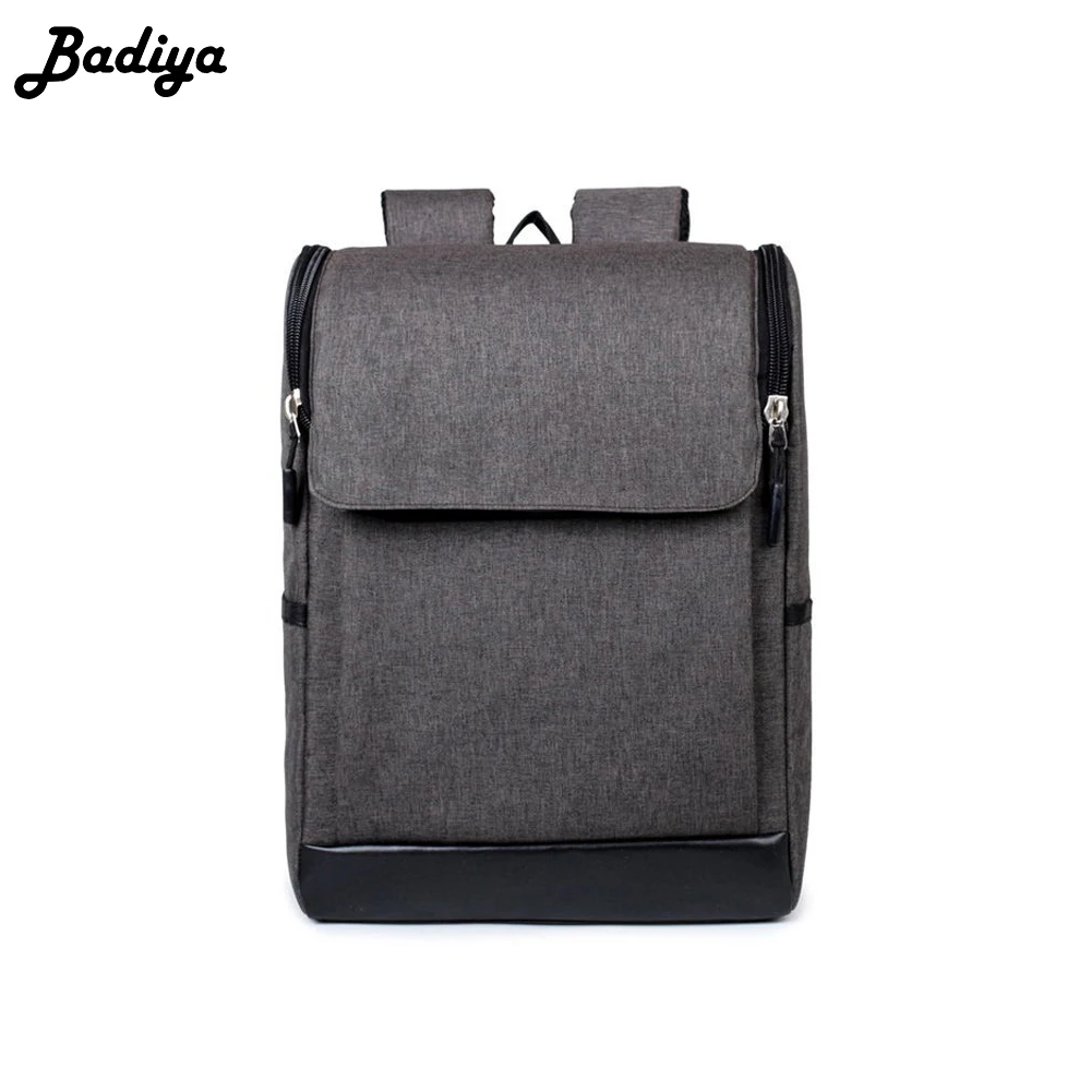 

Badiya Brand Oxford Backpack Men Luxury Quality Solid Multi function Travel Laptop Shoulder Bags Women School Bags mochila