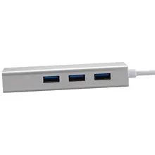 USB 3,0 гигабитный Ethernet адаптер с 3 портами концентратор к RJ45 Lan сетевой порт карты для Windows XP 7 8/Mac OS XXM8