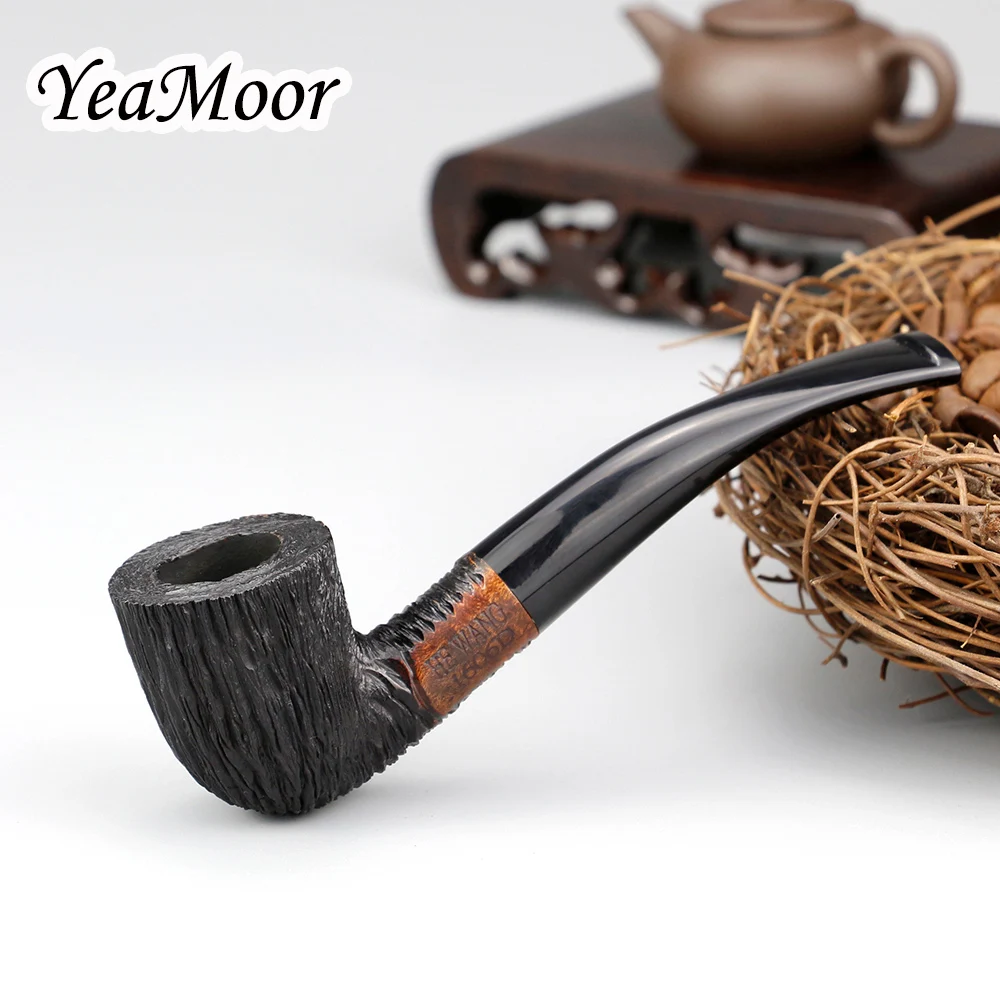 Классическая курительная трубка Briar Mini 9 мм фильтр Carven табачная труба Briar Wood Pipe 74 Инструменты случайная резная трубка Briar