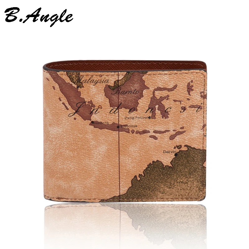 2016 stars war message fashion vintage world map men wallets purses designer wallets famous brand in PVC