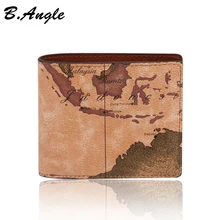 2016 étoiles guerre message mode vintage carte du monde hommes portefeuilles sacs à main designer portefeuilles célèbre marque en PVC