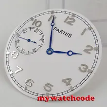 38,9 мм parnis белый циферблат синие стрелки подходят eta 6497 Чайка 3600 часовой циферблат(циферблат+ стрелки) D119