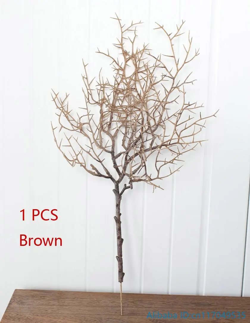 Tovar 1 Pcs Beautiful Artificial Small Plastic Dried Branch Plant