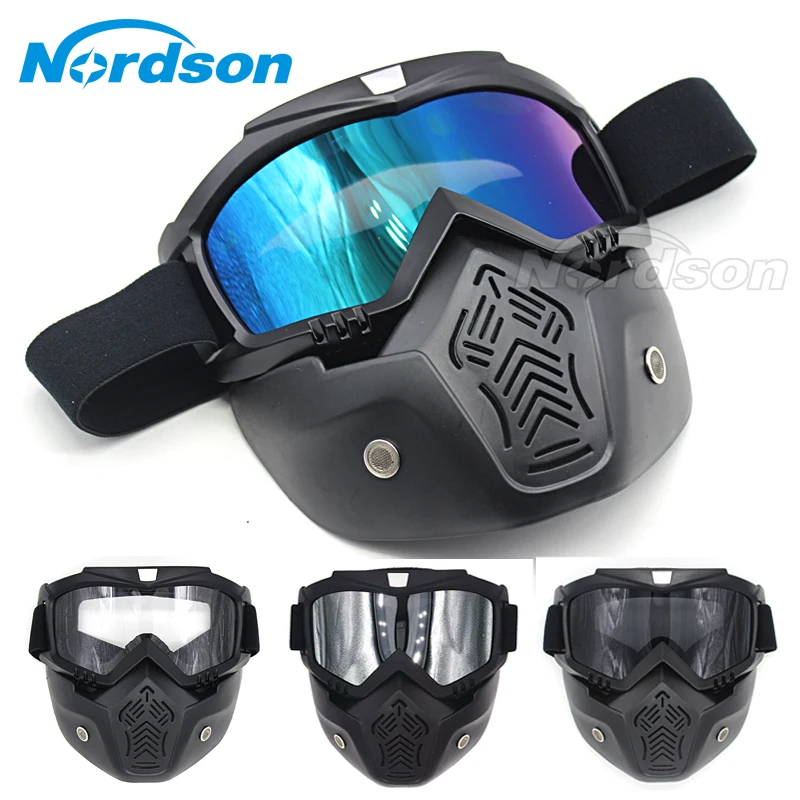Motocross Goggles Motorcycle Glasses Face Dust Mask And Mouth Filter