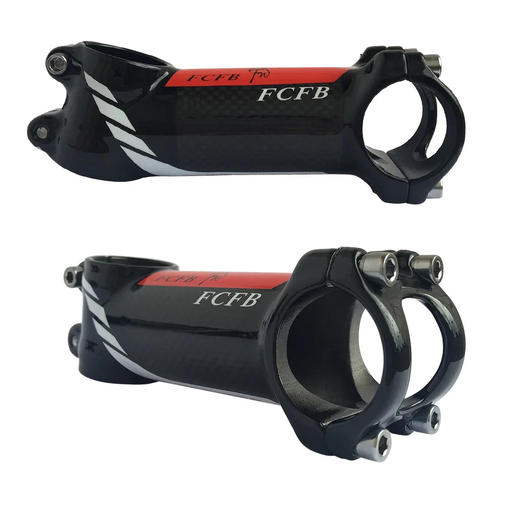 Быстрая горячая Распродажа FCFB красный УГЛЕРОДНЫЙ руль набор mtb руль+ подседельный штырь+ Вынос+ 1 лот более высокие колпачки, запчасти для велосипедов