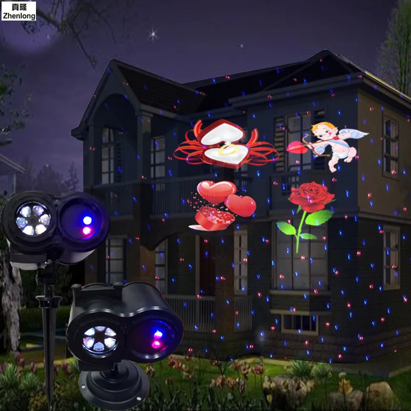 Floco de Neve Luzes à Prova Água ao ar Decoração do Jardim Slides Oceano Onda Natal Projetor Dwaterproof Livre Laser Ano Novo Festa 12 18 ao ar livre projetor laser ano novo festa decoração do jardim