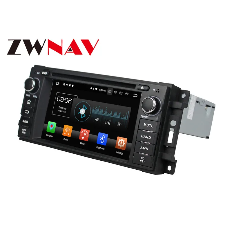 Perfect Android 8.0 Car DVD player GPS navigation radio Stereo for Jeep Grand Cherokee Compass Wrangler 2010 UNIT auto multimedia 5